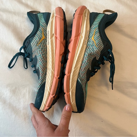 💚 Hoka Mafate Speed 4 Teal Running Shoe Women’s Size 9 - Picture 5 of 10